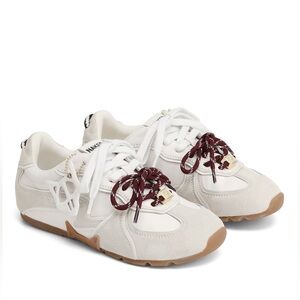 Naked Wolfe Adored White Suede / Leather Sneakers